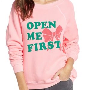 New Open Me First Sommers Sweatshirt size XL